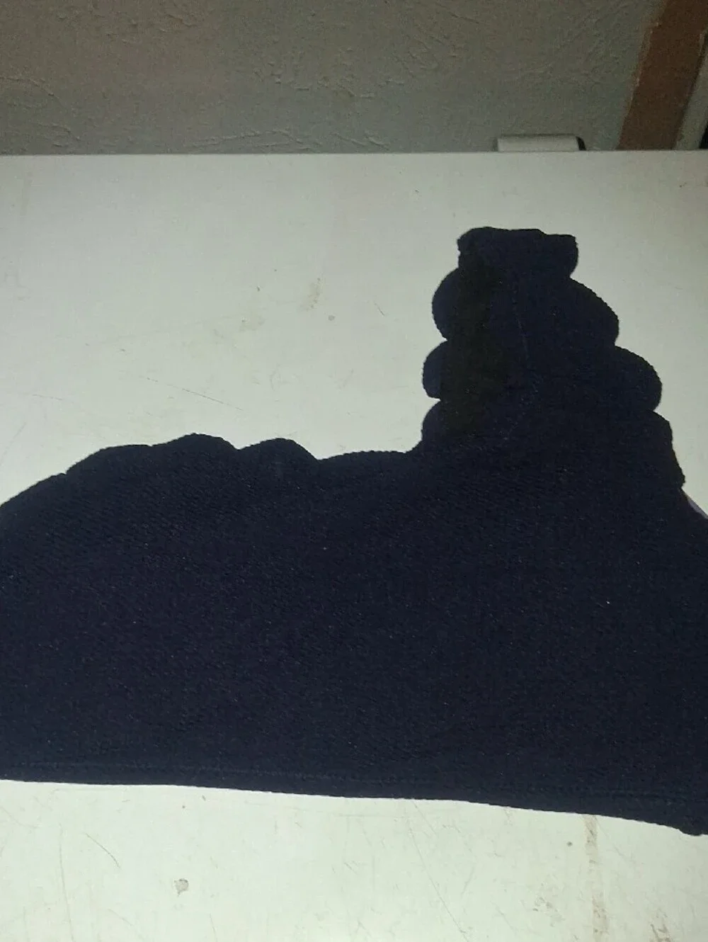 NWT Molybell Navy Blue Ribbed Scalloped Bikini Set Size S